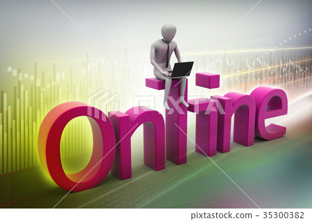 Online job concept 35300382