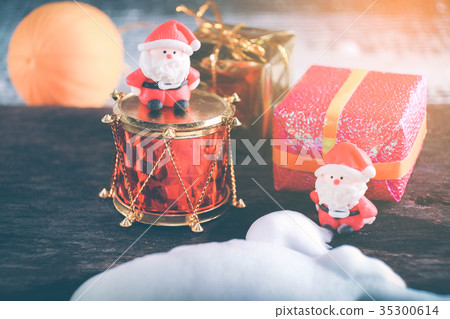 Christmas background with Christmas decoration 35300614