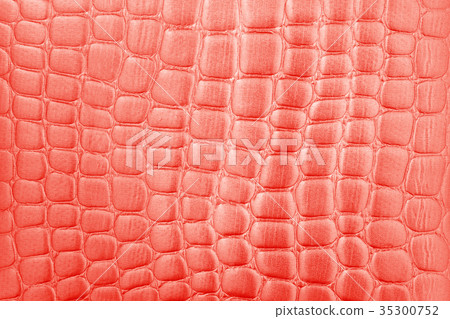 red artificial leather texture as background 35300752
