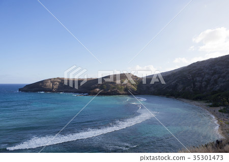 Hanauma海灣，檀香山，瓦胡島，夏威夷，美國 35301473