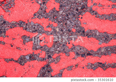 Road crack peeling concrete ground ground cracked road 35301610