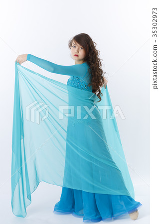 Girl dancing folk dance Girl dancing folk dance 35302973