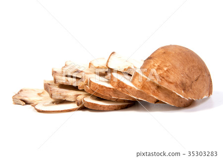 Set Champignon mushroom isolated on background. Set Champignon mushroom isolated on background. 35303283