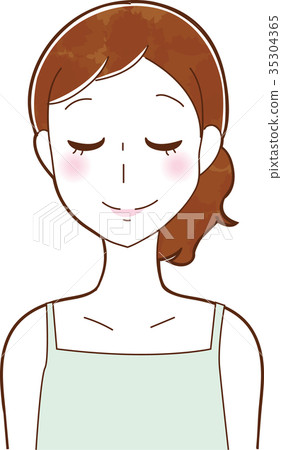 美容和皮膚護理：女性的插圖素材 35304365