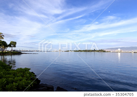 密蘇里州，亞利桑那州紀念館，珍珠港，瓦胡島，夏威夷，美國 35304705