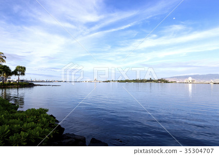 密蘇里州，亞利桑那州紀念館，珍珠港，瓦胡島，夏威夷，美國 35304707