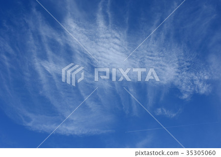 藍天和雲彩和飛機 藍天和雲彩和飛機 35305060