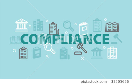 COMPLIANCE Concept with icons 35305636