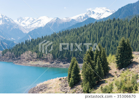 世界遺產天山天科長水部落省新疆維吾爾自治區中國 35306670