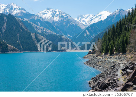 世界遺產天山天科長水部落省新疆維吾爾自治區中國 35306707