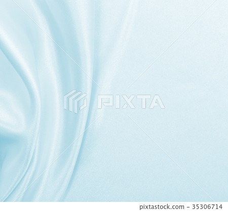 Smooth elegant blue silk or satin luxury cloth  35306714
