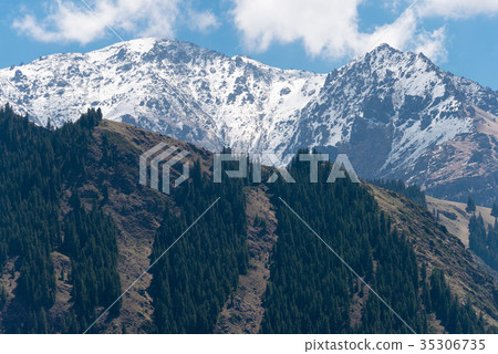 世界遺產天山天科長水部落省新疆維吾爾自治區中國 35306735