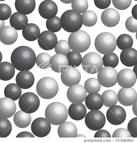 Gray Bubbles on White Seamless Pattern Gray Bubbles on White Seamless Pattern 35306865