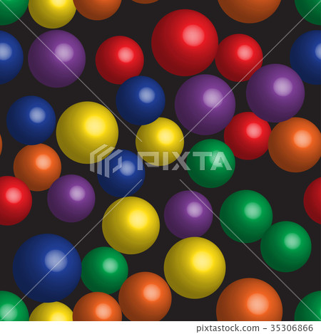 Rainbow Balls Seamless Pattern Rainbow Balls Seamless Pattern 35306866