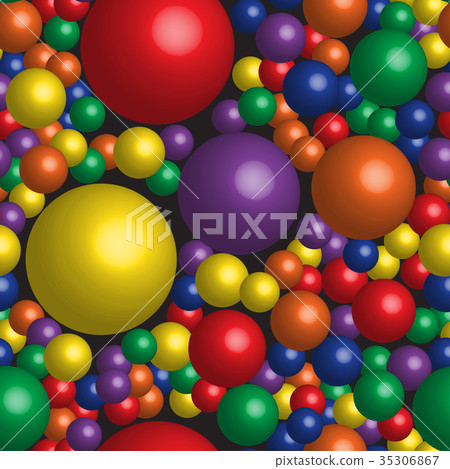 Rainbow Balls Seamless Pattern Rainbow Balls Seamless Pattern 35306867