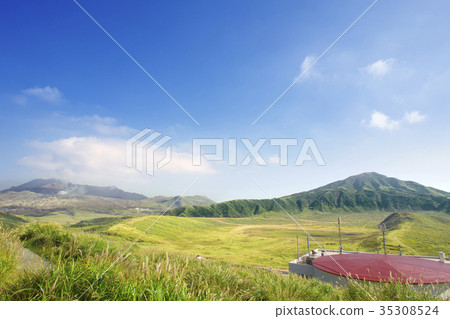 View Mt. Aso and Mt. Mt. 35308524