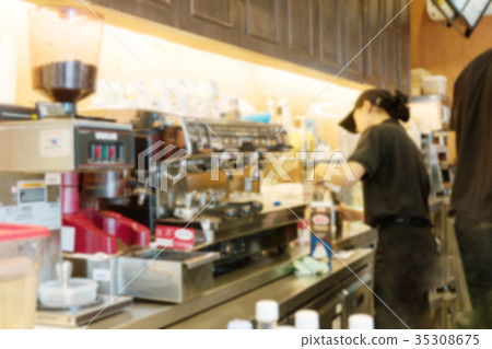 professional Barista in the coffee shop. 35308675