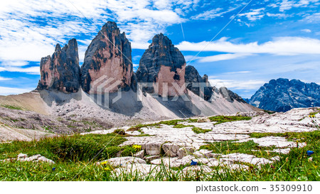 The Tre Cime di Lavaredo in the Italian Dolomites 35309910