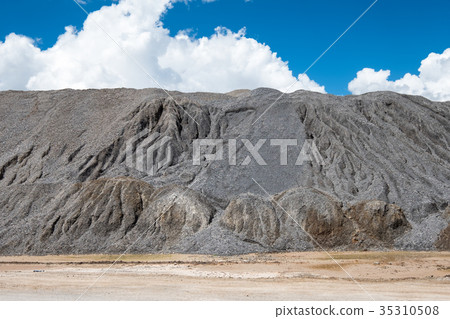 Stone rock pile mill from the mountain explosion Stone rock pile mill from the mountain explosion 35310508