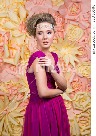 beautiful girl in wedding gown beautiful girl in wedding gown 35310596