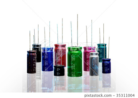 Electrolytic Capacitors,multi color and many sizes 35311004