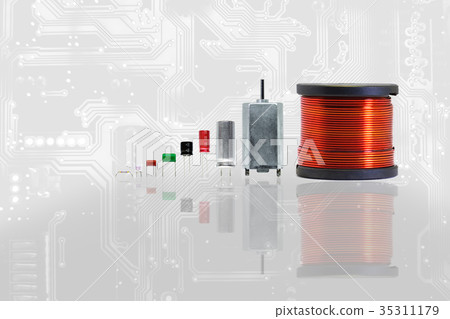 Group of electronics part. 35311179
