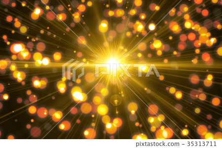 Abstract digital lens flare light with bokeh 35313711