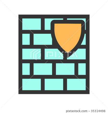 Software protection vector icon. High-tech topic. Software protection vector icon. High-tech topic. 35314498