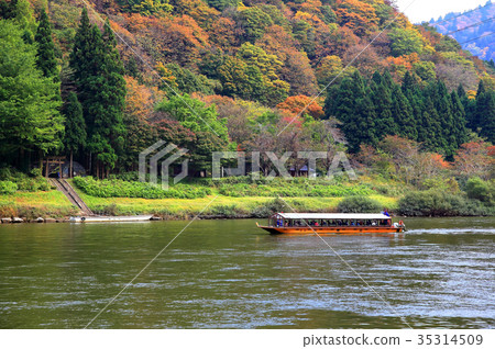 Mogami river boat descent 35314509