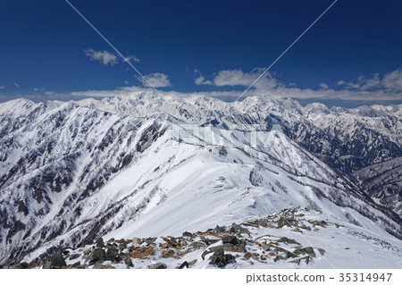 來自北阿爾卑斯山的Ashy Tateyama和Mt. Soakake，Ashigatake山 35314947