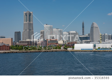 [Kanagawa] Yokohama Minato Mirai scenery daytime 35316593