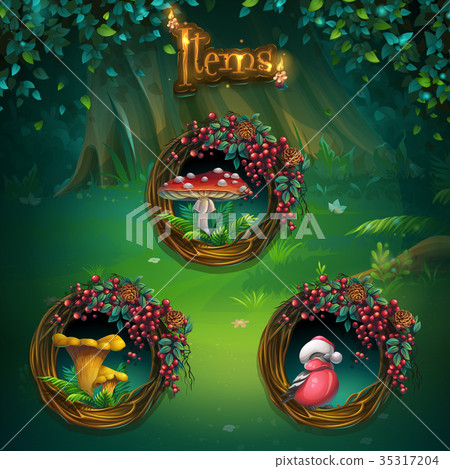 Set items for Shadowy forest GUI Set items for Shadowy forest GUI 35317204