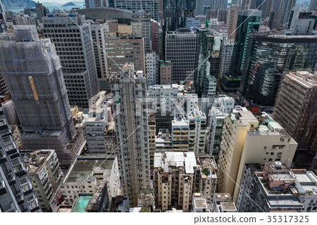 Dense skyscrapers in Hong Kong Dense skyscrapers in Hong Kong 35317325