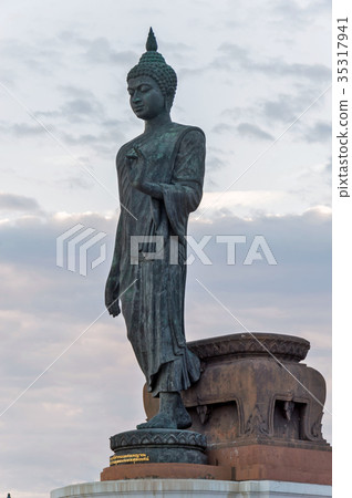 Buddha image in walking posture, Thailand Buddha image in walking posture, Thailand 35317941