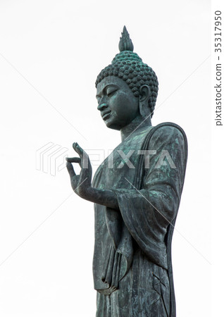 Buddha image in walking posture, Thailand 35317950
