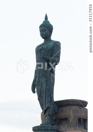 Buddha image in walking posture, Thailand Buddha image in walking posture, Thailand 35317958
