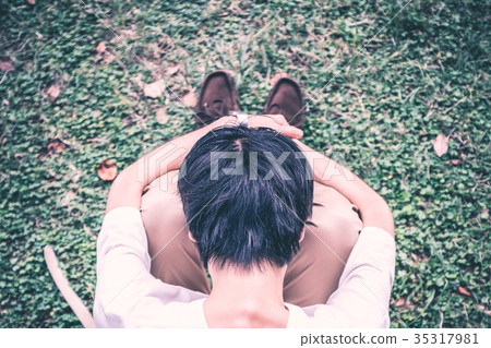 A depressed man A depressed man 35317981