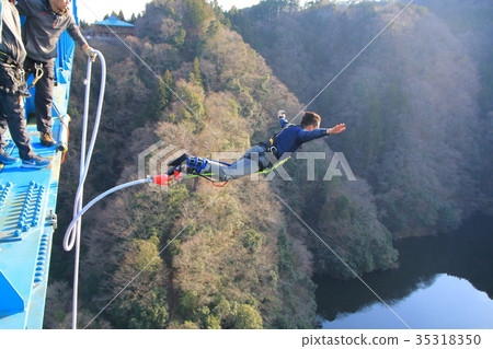 Japan's No. 1 Bungee Jump Dragon Bridge 35318350