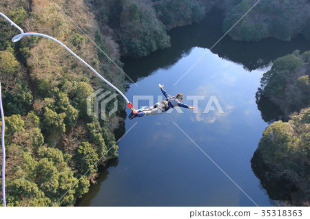 Japan's No. 1 Bungee Jump Dragon Bridge Japan's No. 1 Bungee Jump Dragon Bridge 35318363