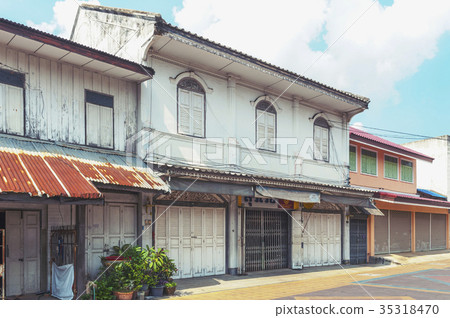 Sino-Portuguese building in Yasothon, Thailand 35318470