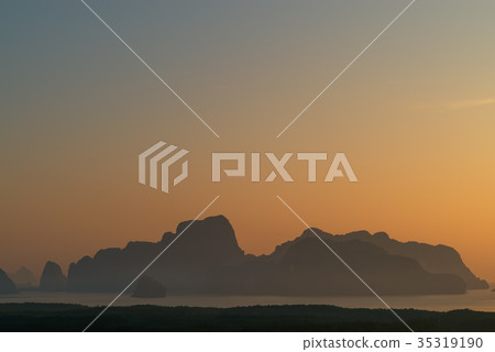 Sunrise at Samet Nang She View Point at thailand Sunrise at Samet Nang She View Point at thailand 35319190