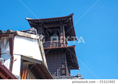 時間的川越市Kuramazu街的鐘 35322985