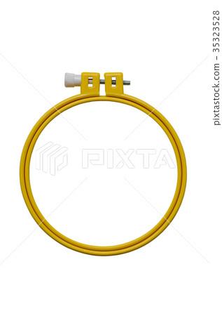 Plastic Embroidery Frame Isolated On White. 35323528