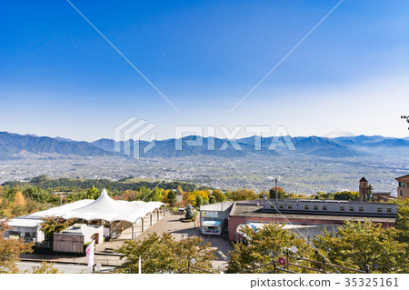 Kofu Basin overlooking from the hill 35325161