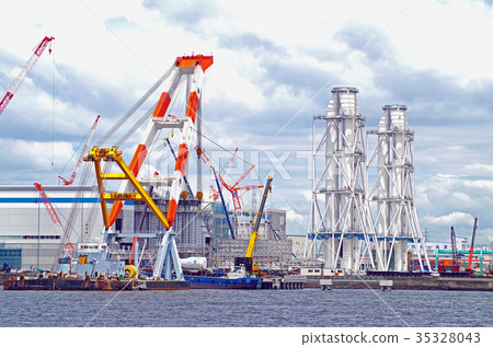 Thermal power plant under construction Thermal power plant under construction 35328043