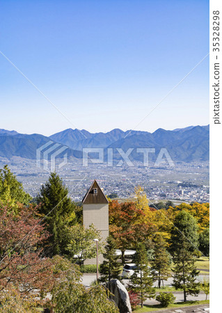 Kofu Basin overlooking from the hill 35328298