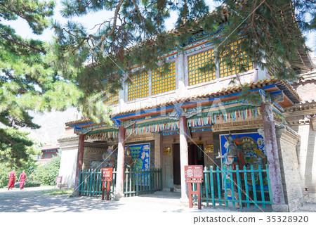 Tibetan Buddhist temple Biei Shuang Baotou City, Inner Mongolia, China Tibetan Buddhist temple Biei Shuang Baotou City, Inner Mongolia, China 35328920
