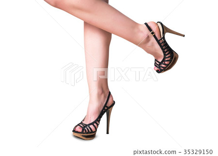 Female legs with the shoes 35329150