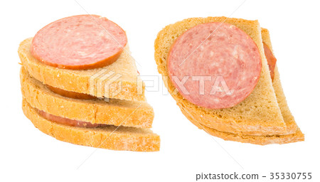 Sausage bap or bread roll Sausage bap or bread roll 35330755