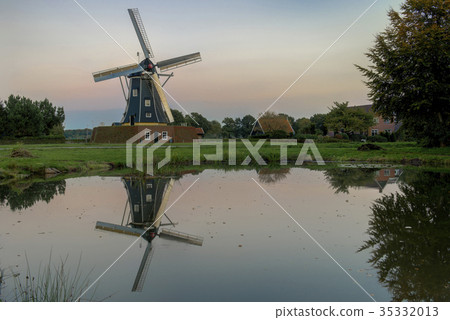 Mill called The Bataaf in Winterswijk in HDR. 35332013